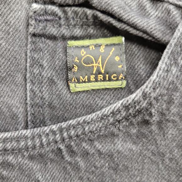 Vintage Wrangler Jeans Women's 15x27 Black Straight High Rise Washed Jeans - Picture 7 of 8